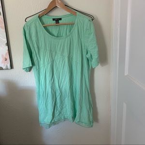 Short-Sleeve Tee with lace bottom